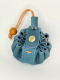 Genuine Leather Green Small Change Bag Coin Purse Accessory