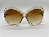 Brand New Large Oversized Luxury Round Gradient Sunglasses Women Eyewear Rimless Fashion Sun Glasses Ladies Sunshades UV400