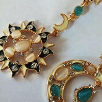 Gold Charm Sun Moon Earrings Jewelry for Women Birthday Gift for Her Valentines Day Gifts