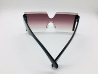 Gradient Square Rimless Women Unisex Sunglasses, Fashion Shades, Luxury Frames Eyewear