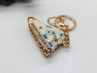 Mini Crystal Enamel Flower Shoe Keychain, Bag Charm, Car Key Ring, Phone Charm Holder, Keychain Jewelry, Sneaker Key Charm Rhinestones
