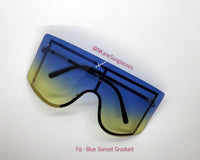 Gradient Oversize Sunglasses, Women Men Unisex, Fashion Shades, Trendy, Luxury Frames, Ski Goggles, Large Lenses, Accessories, Eyewear