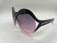Brand New Large Oversized Luxury Round Gradient Sunglasses Women Eyewear Rimless Fashion Sun Glasses Ladies Sunshades UV400